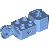 Lego Technic Brick Special 2 x 2 with Axle Hole, Rotation Joint Ball Half [Vertical Side], Vertical Axle Hole End / Medium Blue