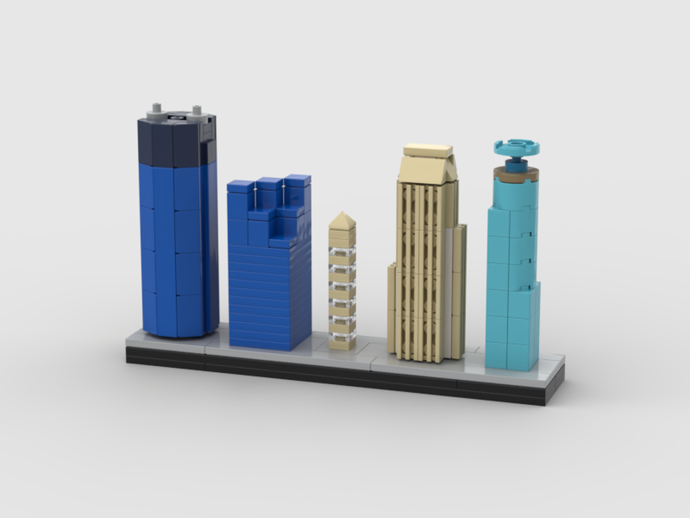 Lego (Old Version)Minneapolis Skyscrapers City Skyline