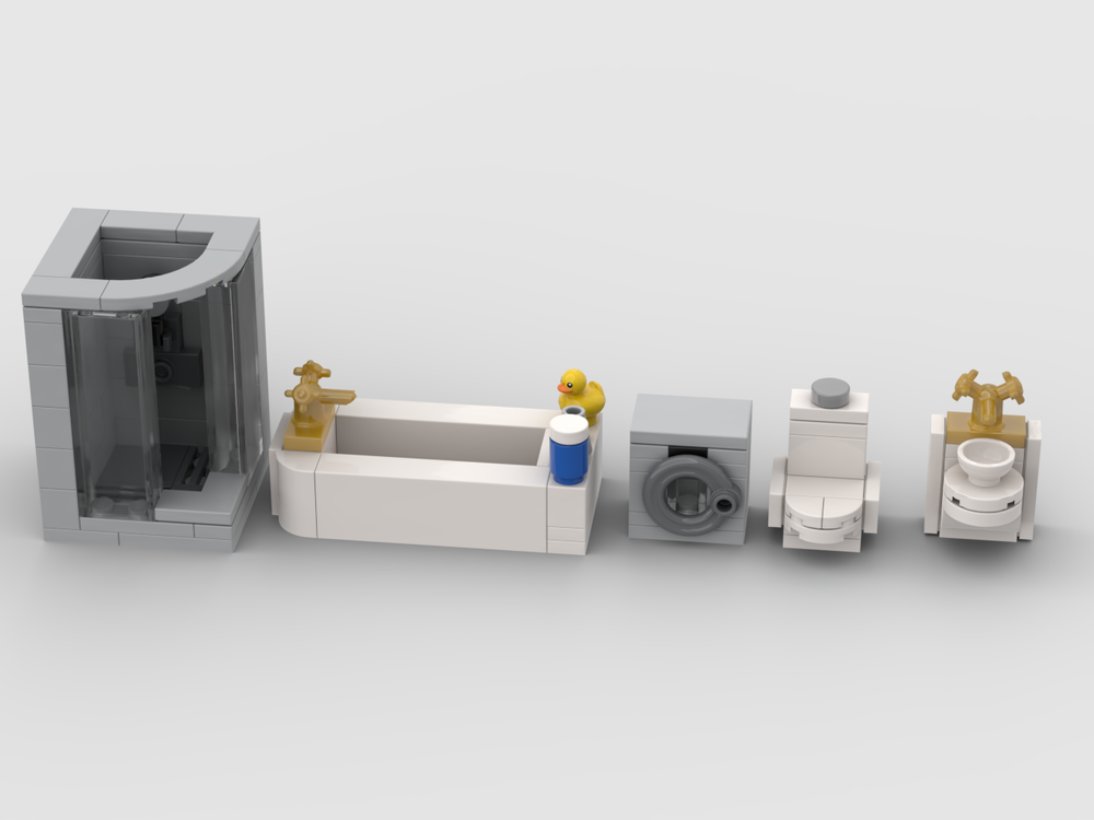 Lego Bathroom furniture pack