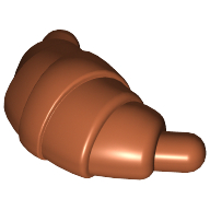 Lego Food Croissant - Rounded Ends