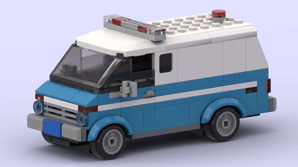 Lego 80s NYPD style Police Van