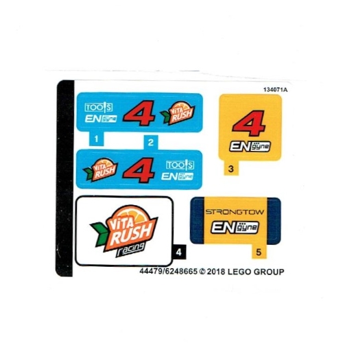 Lego Sticker Sheet for Set 60218-1