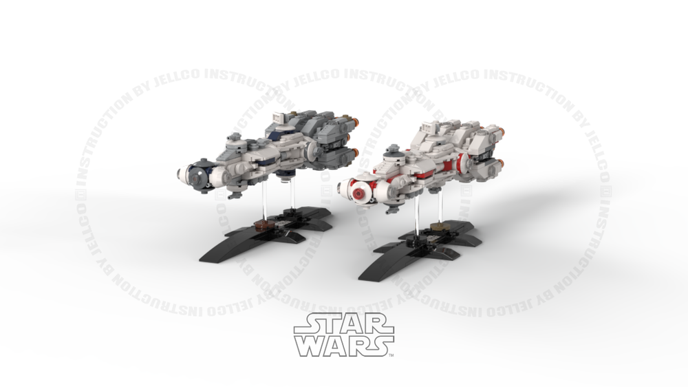 Lego Micro CR-90 Collerian Corvette for Rebel Alliance Fleet Complete Edition