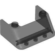 Lego Windscreen 3 x 4 x 1 1/3 with 2 Studs on Top / Trans-Black