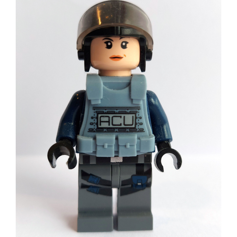 Lego ACU Trooper with Sand Blue Armor, Female