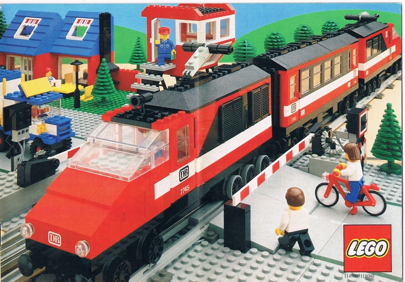 Lego 1986 Medium Train European ((DK/N/S/SF) 114980/115080)
