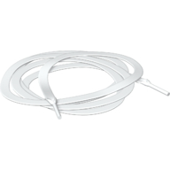 Lego Shoe Lace, Flat / White
