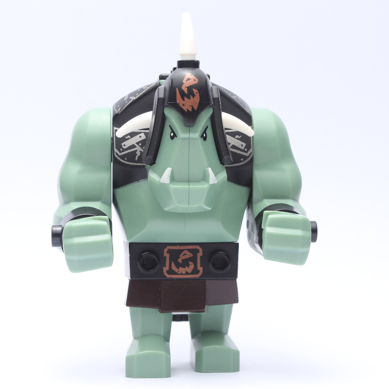 Lego Troll, Sand Green with Tattoos (Big Fig)