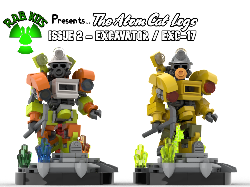 Lego RAB KITS - Atom Cat Logs : Issue 2 - Excavator / EXC-17