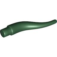 Lego Animal Body Part, Horn (Cattle) / Tentacle / Vine / Branch / Tongue - Long / Dark Green