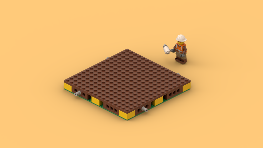 Lego Basic Brown MILS 16x16