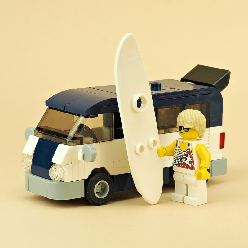Lego Dark Blue Surfer Van