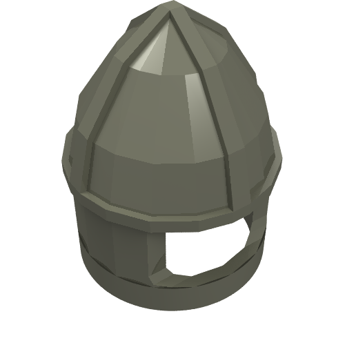 Lego Helmet Castle with Chin Guard / Dark Gray
