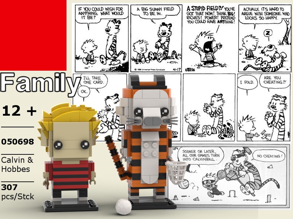 Lego Brickheadz Calvin and Hobbes