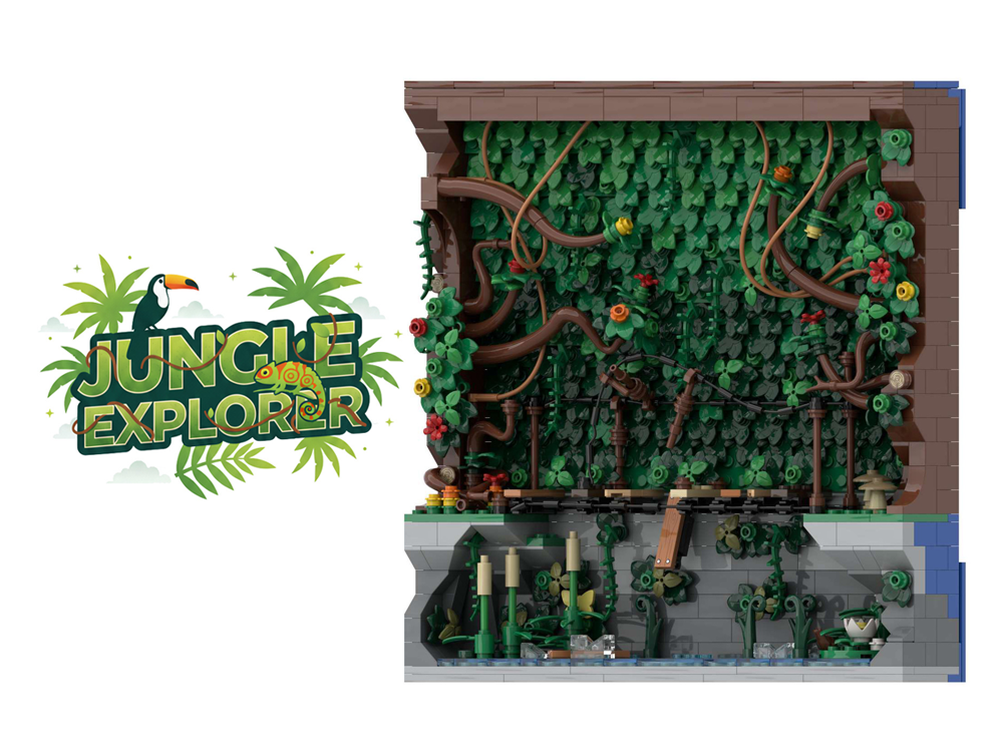 Lego Jungle Explorer (Collectible Minifigure Frame Diorama)