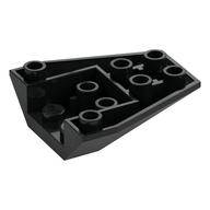 Lego Brick Wedged, Sloped Inverted 4 x 4 Triple [4 Connections between Front Studs] / Black