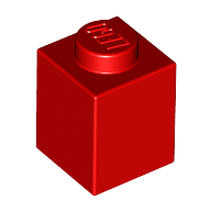 Lego Brick 1 x 1 / Red