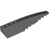 Lego Brick Wedged, Curved 12 x 3 Right / Dark Bluish Gray