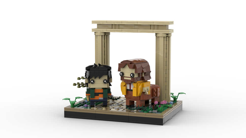 Lego Percy Jackson & Chiron with Diorama