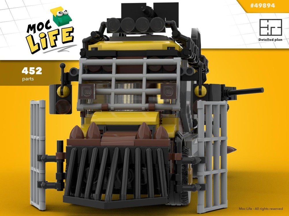 Lego School bus post apocalyptic