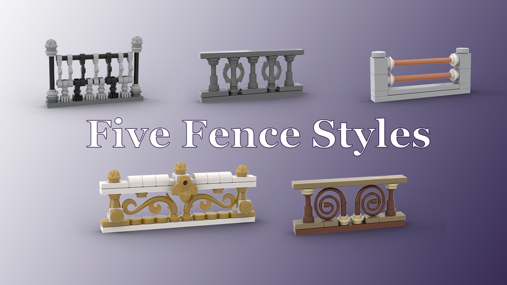 Lego Five Fence Styles