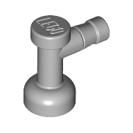 Lego Tap 1 x 1 without Hole in Spout / Light Bluish Gray