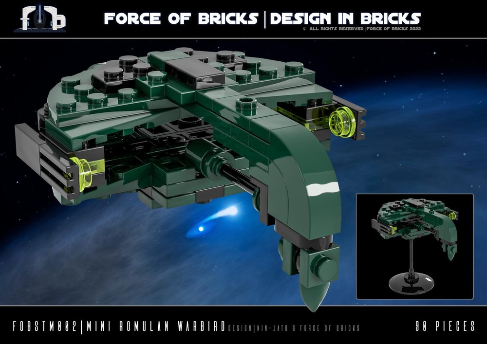 Lego Mini Romulan Warbird (fobstm002) | Force of Bricks & Nin-Jato