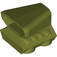 Lego Engine / Air Scoop 2 x 2 / Olive Green