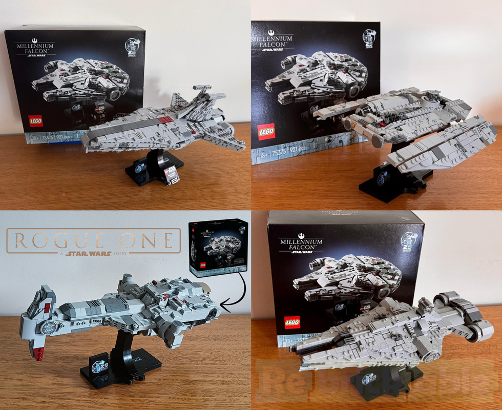 Lego 75375 Milenium Falcon alternate builds 4 pack - bundle #1