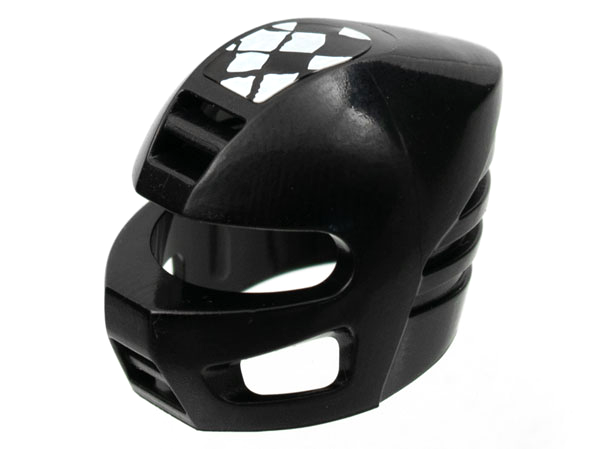 Lego Technic, Figure Accessory Competition Helmet with Checkered Flag Pattern (Sticker) - Set 8300