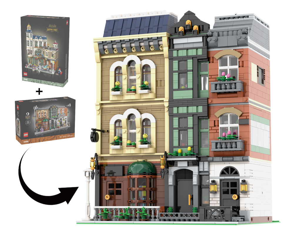 Lego Detective's Office and Book Shop - 11371 + 10351, No extra parts