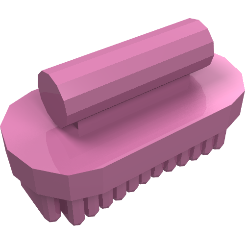 Lego Equipment Animal Grooming Kit Brush Oval, Large / Dark Pink