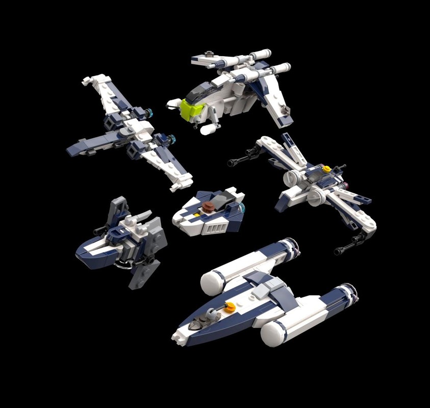 Lego Republic Strike Force II - 104th Battalion Starfighter Wing - 1:144 Scale