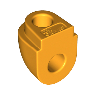 Lego Shoulder Mechanical, Nexo Bot - Soft Plastic / Bright Light Orange