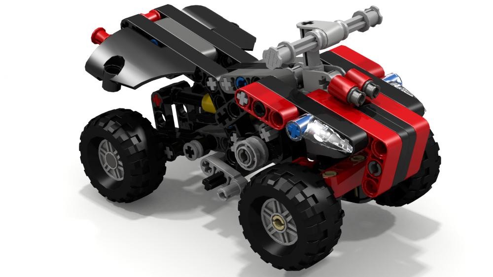 Lego 8066 C model quad bike