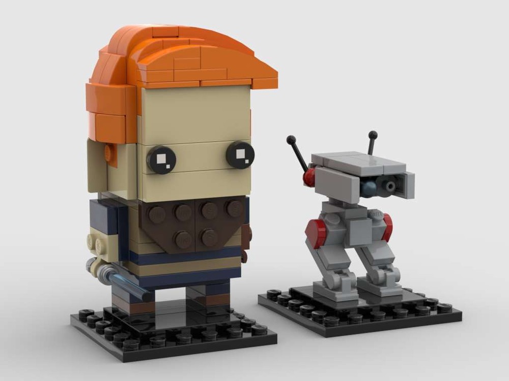 Lego Cal Kestis and BD-1 Brickheadz