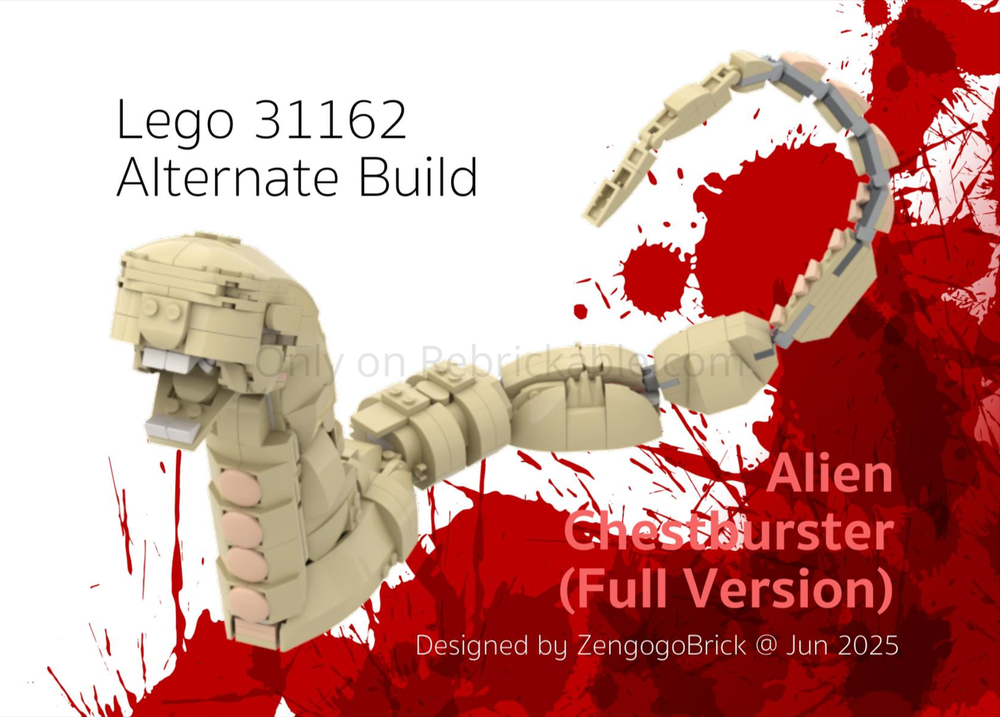 Lego 31162 x 2 Alien - Chestburster (Full Version)