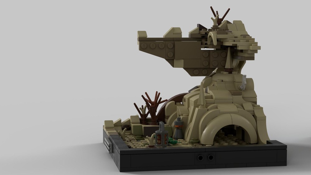 Lego Jagobah book stand