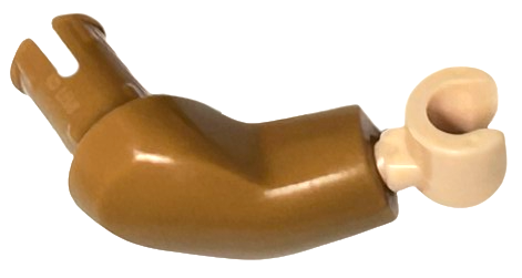 Lego Arm Large with Pin, Right with Light Nougat Hand