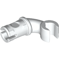 Lego Arm, Short, with Technic Pin / White