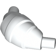 Lego Food Croissant - Flat Ends / White