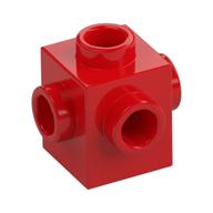 Lego Brick Special 1 x 1 Studs on 4 Sides / Red