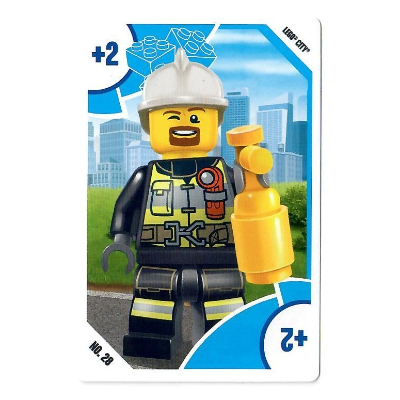 Lego Trading Card, Toys 'R' Us - City - +2 Fireman / [No Color/Any Color]