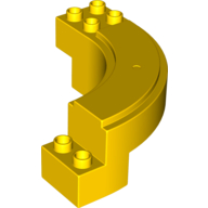 Lego Duplo Road Section, Curve / Yellow