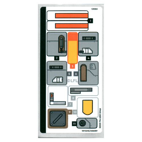 Lego Sticker Sheet for Set 75416-1 / [No Color/Any Color]