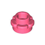Lego Plant, Flower, Plate Round 1 x 1 with 5 Petals / Coral