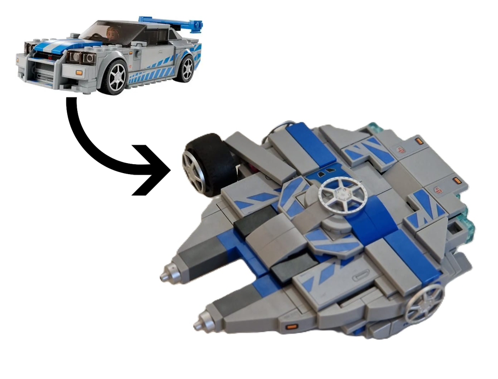 Lego Nissan Skyline GT-R (R34) falcon
