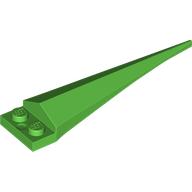 Lego Plate Special 1 x 2 with Angular Extension and Flexible Bright Green Tip / Bright Green