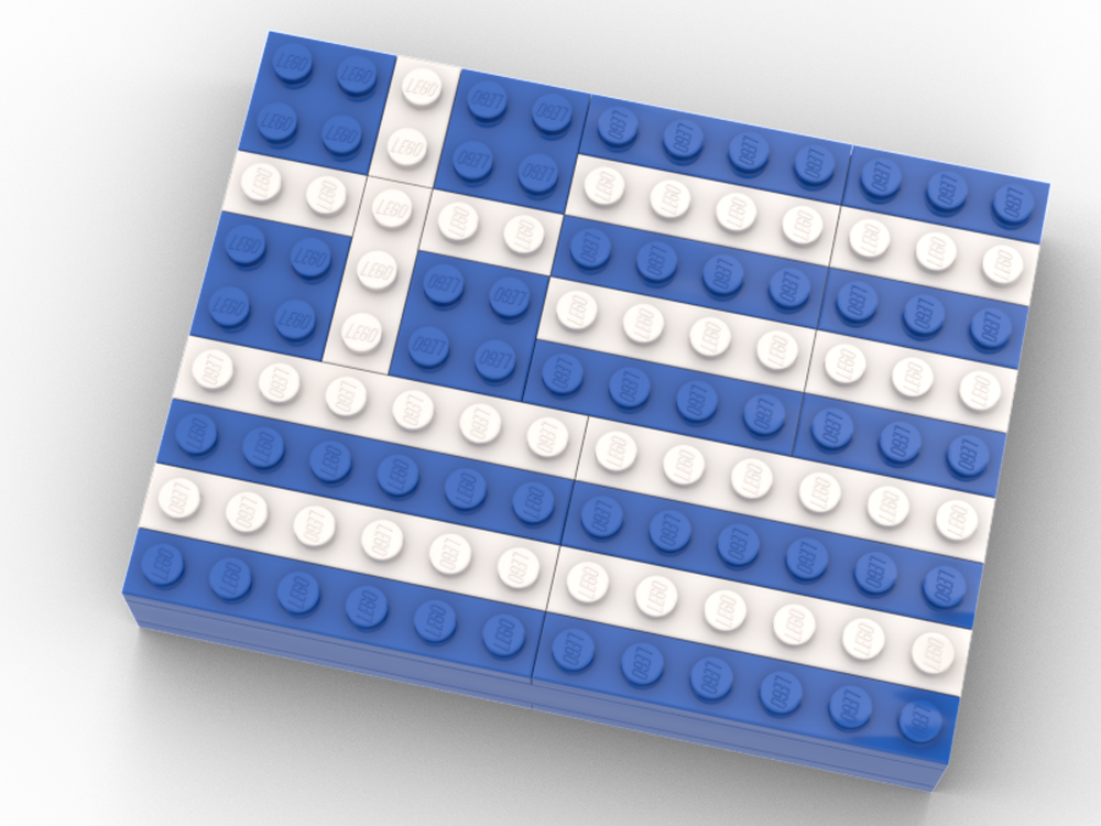 Lego greece national flag