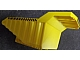 Lego Vehicle, Tipper Bed 32 x 16 x 10 2/3 with Black and Yellow Danger Stripes Pattern on Front and Both Sides (Stickers) - Set 7344